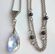 Swarovski AB - długi naszyjnik z kamieniami półszlachetnymi >>> nowosci 2017