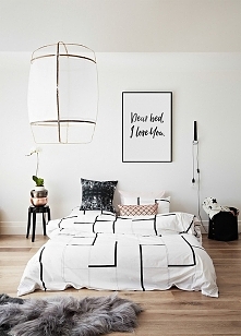 Plakat motywujący Dear Bed, I Love You