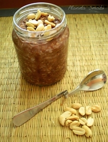 Nocna owsianka z cukinią i jabłkiem