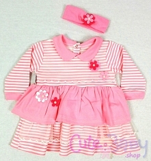 Różowa sukienka niemowlęca