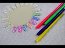 Kolorowe zdobienie flamastrami KROK PO KROKU, blur effect, marmurki, sharpie marble effect