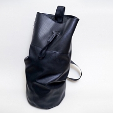 worek na jedno ramię # czarny