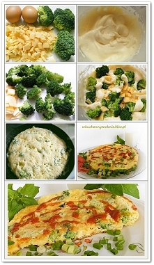 Puszysty omlet z brokułami (przepis klik w zdjęcie)
