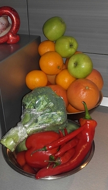 Dzisiejsze zakupy.Stoisko owocowo-warzywne w roli głównej :)