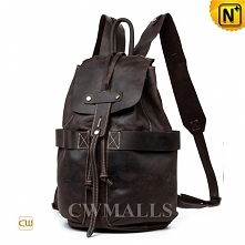 CWMALLS® Vintage Brown Leather Backpack CW915236