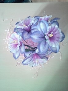 kwiaty dekoracja zrobiona p...