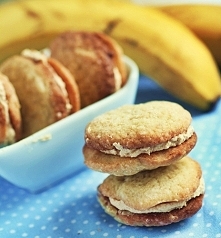 ciasteczka bananowe z masłe...