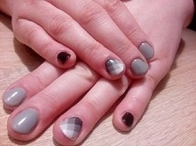#paznokcie hybrydowe #semilac 105 stylish gray