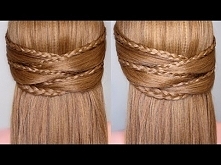 Braided Half Up Half Down Prom Hairstyle