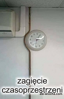 przykład zagięcia czasoprzestrzeni