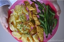 Indyk z fasolką zieloną i z...