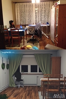 METAMORFOZA WNĘTRZA. Projekt salonu w stylu prowansalskim. Interesująca kolorystyka - fiolet, oliwka i beż, stylowo i ciekawie! Już ja was urządzę - najbardziej przystępny blog ...