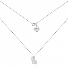 Srebrny naszyjnik z kotem