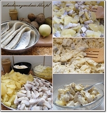 Sałatka śledziowa z ziemniakami i ogórkami kiszonymi -przepis klik w zdjęcie