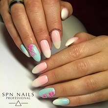 paznokcie - wiosenne kwiatu...