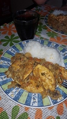 kurczak w warzywach curry