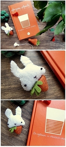 Króliczek marchewka z filcu...