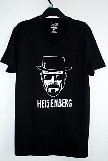 Koszulka z motywem z serialu Breaking Bad :) Wzór wykonany odpornymi na spieranie farbami do tkanin.