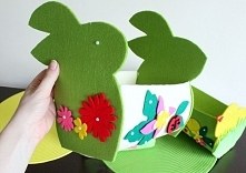 Koszyczek wielkanocny DIY z filcu - na blogu dokładna instrukcja!