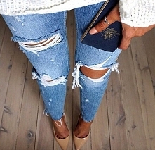 Ripped jeans + high heels
