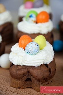 Wielkanocne muffinki czekoladowe :)