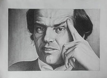 Mój najnowszy rysunek - Jack Nicholson (mam nadzieję, że można poznać) :D
Zapraszam do obserwowania mnie na fb i insta: Ren Skonhet