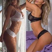 KORONKOWY ZESTAW BIELIZNY STRINGI + STANIK