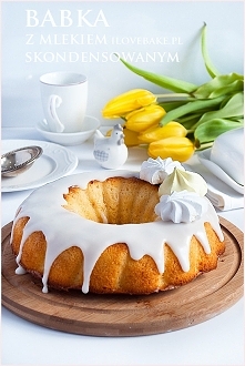Babka ucierana z mlekiem skondensowanym