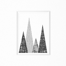 Plakat skandynawski Mountains 30x40 cm A3