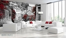 white & red