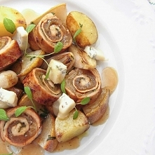 Roladki wieprzowe z karmelizowanym jabłkiem