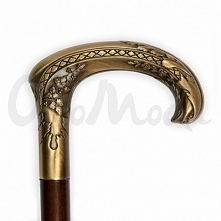 Stylowa laska inwalidzka do podpierania Neapol, z bardzo poręcznym uchwytem o wyjątkowym i niepowtarzalnym kształcie. Uchwyt rzeźbiony z motywem orła w kolorze starego brązu. Sm...