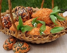 Jajka wielkanocne wiklinowe by Aleksandr Khomyak, Ukraina