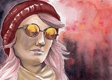 Autoportret w czerwonej czapce