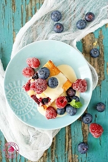 Blondie z owocami - Wypieki Beaty