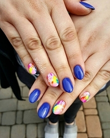 Moje <3 Paznokcie hybrydowe na naturalnej płytce wzmocnione bazą proteinową :)