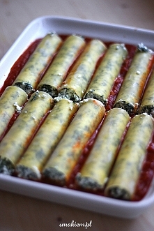 Cannelloni ze szpinakiem i ricottą