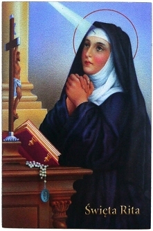 świadectwo. 
Dzięki modlitwie i nowennie do św Rity mój tata przyszedł chorobę nowotworową. Święta Rita dała nam siłę i wiarę że będziesz lepiej.  Dzięki opiece św Rity tata prz...