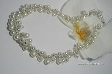 naszyjnik z perełkami, ślub