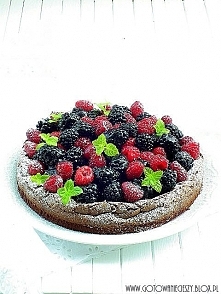 Fallen chocolate cake