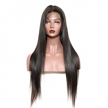 8A Brazilian Hair Silky Straight 360 Lace Front Human Hair Wigs CMWG0025
