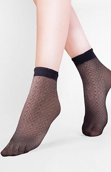 Gabriella Flo Code 696 skarpetki Komfortowe skarpetki, wzorzyste, wykonane z włókna LYCRA oplecionego poliamidem