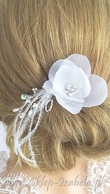 Ozdoba do fryzury ślubnej, ...