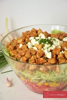 Sałatka gyros z mozzarellą