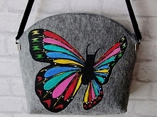 Filcowa torebka MOTYL