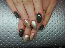 Army green & Disco gold