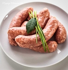 Pieczona biała kiełbasa