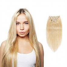 200g 22 Inch #60 Platium Blonde Straight Clip In Hair WCLD00105