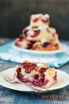 Ciasto ucierane ze śliwkami