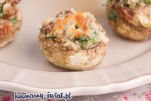 Pieczarki faszerowane